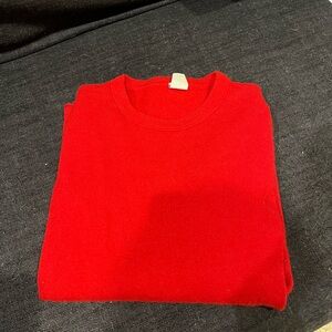 J. Crew Vibrant Red Crewneck Sweater